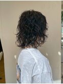 ミディアムウルフパーマ