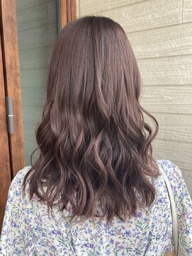 イコウヘアデザイン(icou hair design) ピンクベージュ×シークレットハイライト