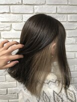 エクラート リラ 立川店(ECLART lilas.) ミルクティーベージュインナーカラー【ケアブリーチ/立川】