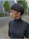 前上がりマッシュショート