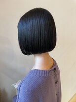 レリコ ニド(Relico-nid) 髪質改善10代20代30代韓国風前髪カットハイライト丸みボブ