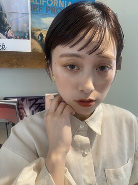 フラミンゴバイカーニバル 江古田(Flamingo by carnival) ミニマムショート＆グレージュカラー