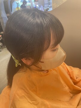 ヘアメイクエコー hair make echo 前髪カット