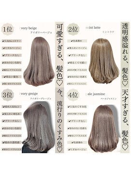 ロンド ルージュ 銀座店(Lond rouge) ブリーチなしのオリジナルカラー