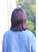 #ラベンダーカラー #パープル #ケアブリーチ #切りっぱなし