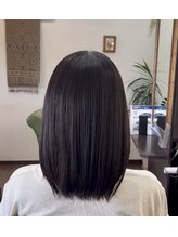 ブラムヘアー(blm hair) 酸性ストレート＋電子トリートメント