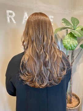 フレーム なんば店(FRAME) ●アディクシーカラーで透け感ベージュ