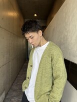 ウルフ/アッシュブラック/カルマパーマ/ベリーショート/表参道
