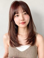 キリ 表参道(kyli) くびれヘアアプリコットオレンジ夏ハイライトカラー
