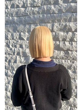 ソワン ドゥ ブレス 立花店(soin de brace) 抜きっぱなしブロンド/ブリーチカラー/尼崎/立花/小顔