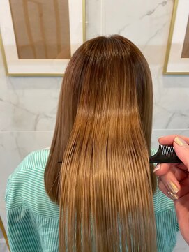 ジーナ 船橋(Zina) 髪質改善＊ロングレイヤーグレーベージュ＊美髪【Zina船橋】