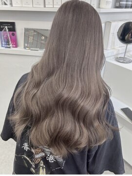 ペレ 渋谷(PELE) ホワイトグレージュ/デジタルパーマ/チェリーブラウン/渋谷