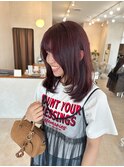 ミディアムレイヤー × チェリーレッド
