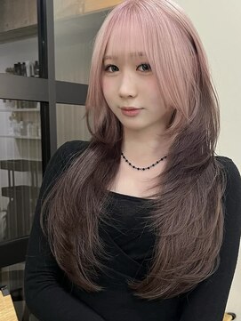 ラキング ギンザ トウキョウ(LAKING GINZA) くびれヘア/アプリコットオレンジ/夏/ハイライトカラー[銀座駅]