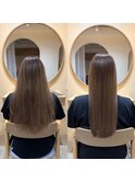 髪質改善縮毛矯正メテオストレートbefore after【佐藤和弥】