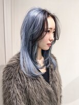 キオク(KIOX)&nbsp;ブルーカラー/水色カラー/名古屋美容室/栄美容室