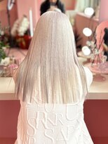 ダズリングディア(Dazzling Deer)&nbsp;グレー/ホワイト/デザインカラー/ロング/レイヤーカット