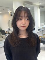 エンリッチヘア(enrich hair)&nbsp;透明感カラー/オリーブグレージュ/レイヤーカット