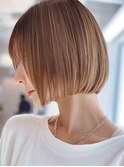 10代20代30代小顔ボブ/美髪縮毛矯正/髪質改善カラー/ベージュ