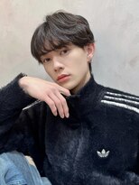 グロー 大宮(GLROW) ☆曲がる縮毛毛流れパーマブリーチ無しダブルフェザー