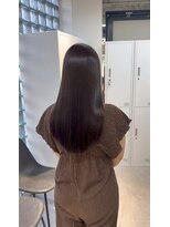 シェノン 梅田(CHAINON)&nbsp;イメチェン/ピンクベージュ/アンブレラカラー/前髪/梅田