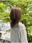 透明感グレージュレイヤー