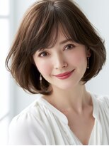 ビフィーノ リルネ(Bifino Rilune) 40代の若見え丸みショートボブ