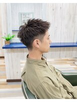 ルートヘア 辻堂店 辻堂メンズソフトモヒカン刈り上げアップバング♪