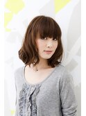 ワンカール×厚めバングでトレンドボブにチェンジ!