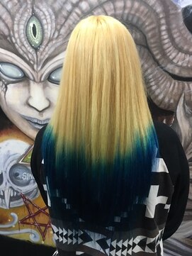 白金ブルー 毛先カラー Trickstyle L ゾーマ Zouma のヘアカタログ ホットペッパービューティー