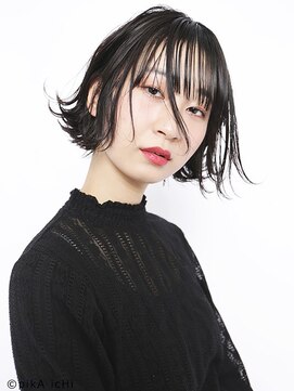 ピカ イチ 八代本店(pikA icHi) *pikAicHi*黒髪ボブ×外ハネショート