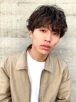 スパイラルミックスパーマ × 黒髪マッシュ