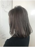 グレージュ×ワンレンミディアム