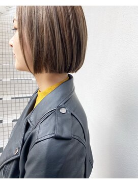 フロート 小阪店(float) シアーベージュ_ココアブラウン,フリンジウェーブ