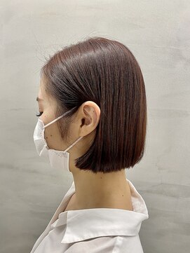 ジーナ セントラル銀座(Zina) セシルカットフリンジウェーブ×大人かわいい前髪ココアブラウン