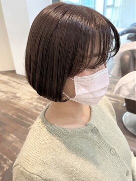 ケアウメダ(CARE UMEDA) 【CAREUMEDA】韓国ヘア ボブ 後れ毛