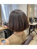 【20代・30代】ふんわりボブ×グレージュ【RISO銀座】