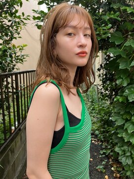 ステイシーオギクボ(stay she ogikubo) シースルーバング×顔周りレイヤーロブ