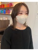 オリーブベージュ大人イヤリングカラー