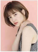 ひし形ショートボブ／前髪あり／表参道／30代40代50代