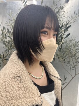 バサ 池袋東口店(BASSA) 【Toda】ウルフボブ×暗髪イルミナカラーで透明感◯