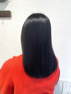 ネオリーブアオバ 高田馬場店(Neolive aoba) アディクシーカラーブルーブラックで作る暗髪カラー