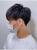 ハイライト/マッシュパーマ/束感/波巻き/メンズ