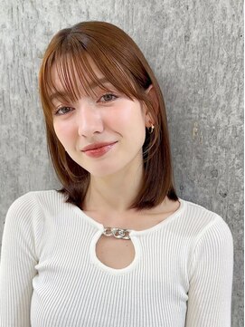 シーシンジュク 新宿南口(Sea shinjuku) 韓国風前髪×レイヤーカット【髪質改善/新宿/レイヤーカット】