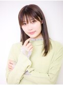 韓国風　ロングヘア （高田馬場美容院BASSA)