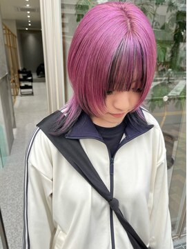 ジーナ 神戸 三田駅前(Zina) ウルフ/フェイスフレーミング/ピンクヘア