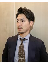 サン 心斎橋(SAN) モテる/アップバング/スーツに似合う/ツーブロック/パーマ