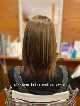 ピールアーク(peal ark) 20代30代40代韓国ヘアハイライト透け感カラーくびれミディ