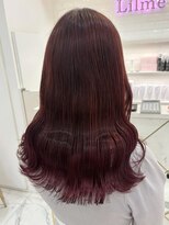 リルミー(Lilme)&nbsp;ブリーチなし！うる艶レッドカラー＊まゆ