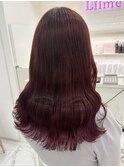 ブリーチなし!うる艶レッドカラー*まゆ
